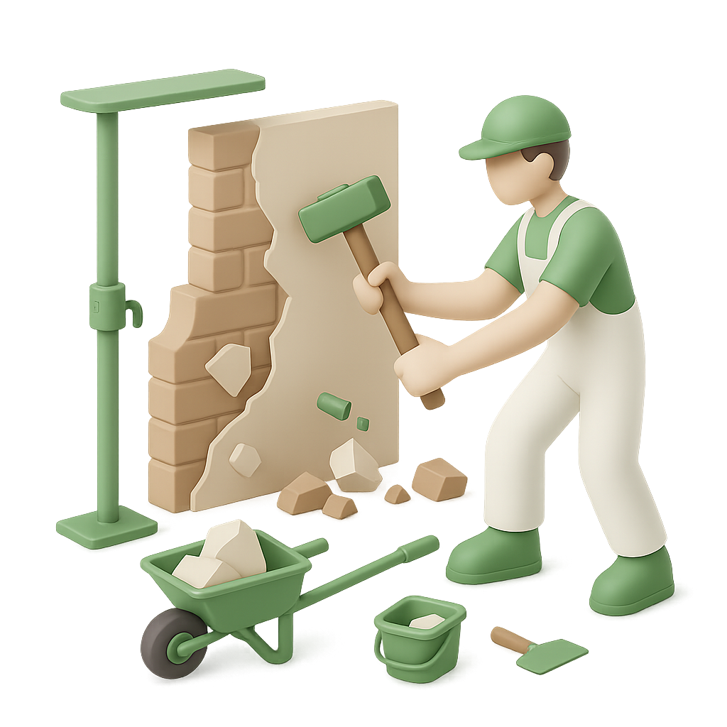 Démolition tous corps d’état (incl. murs porteurs)